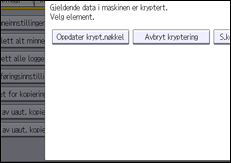 Illustrasjon av betjeningspanelet