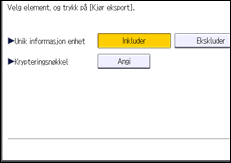 Illustrasjon av betjeningspanelet