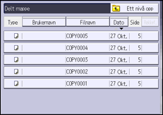 Illustrasjon av betjeningspanelet