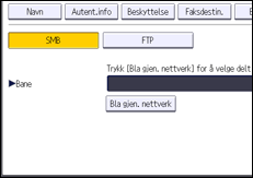 Illustrasjon av betjeningspanelet