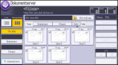 Illustrasjon av betjeningspanelet