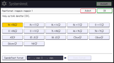 Illustrasjon av betjeningspanelet
