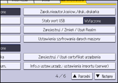 Ilustracja ekranu panela operacyjnego