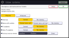 Ilustracja ekranu panela operacyjnego
