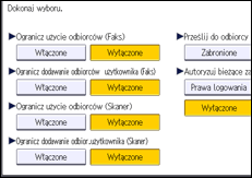 Ilustracja ekranu panela operacyjnego