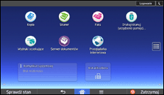 Ilustracja ekranu panela operacyjnego