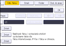 Ilustracja ekranu panela operacyjnego