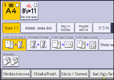 Ilustracja ekranu panela operacyjnego