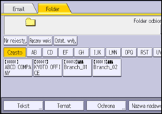Ilustracja ekranu panela operacyjnego