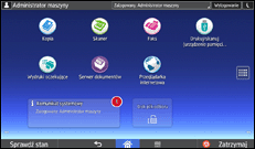 Ilustracja ekranu panela operacyjnego