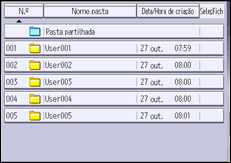 Ilustração do ecrã do painel de operação