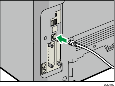 Иллюстрация подключения кабеля Ethernet