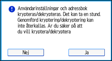 Bild av användarpanelens skärm