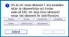 Bild av användarpanelens skärm