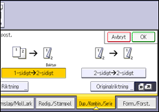 Bild av användarpanelens skärm
