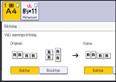 Bild av användarpanelens skärm