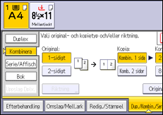 Bild av användarpanelens skärm