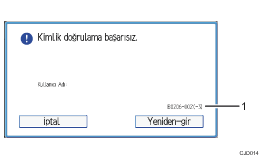 İşlem paneli ekran gösterimi numaralandırılmış balonlu resim