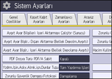 İşlem paneli ekran çizimi