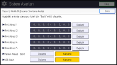 İşlem paneli ekran çizimi