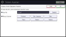 İşlem paneli ekran çizimi
