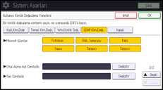 İşlem paneli ekran çizimi