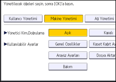 İşlem paneli ekran çizimi