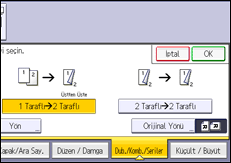 İşlem paneli ekran çizimi