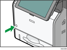 Main power switch illustration