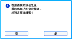 操作面板畫面說明圖