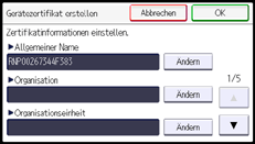 Abbildung Bedienfeld-Display