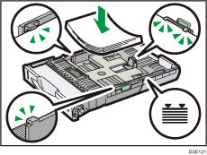 Illustration du magasin d'alimentation papier