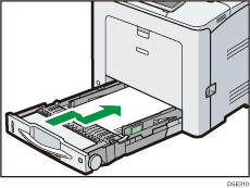 Illustration du magasin d'alimentation papier