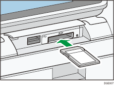 Illustrazione dello slot per supporti