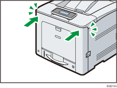 Illustratie van de printer