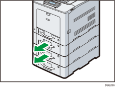 Illustratie van de printer