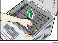 Illustratie van de printer