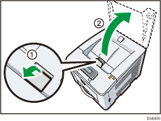 Illustratie van de printer