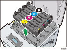 Illustratie van de printer