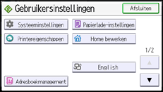 Afbeelding van bedieningspaneel