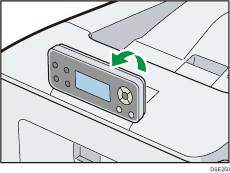 Ilustração do painel de controle