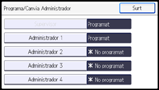 Il·lustració de pantalla del panell d'operacions