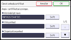 Illustration af display på betjeningspanelet