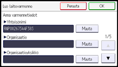 Käyttöpaneelin näyttö