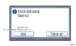 İşlem paneli ekran gösterimi numaralandırılmış balonlu resim