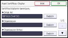 İşlem paneli ekran çizimi
