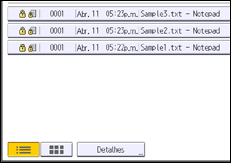 Ilustração da tela do painel de operação