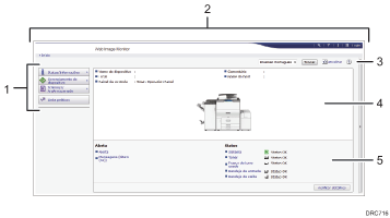 Ilustração com números da tela do navegador da Web