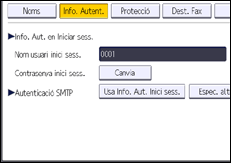 Il·lustració de pantalla del panell d'operacions