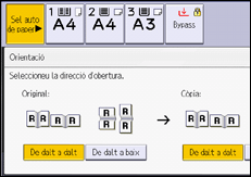 Il·lustració de pantalla del panell d'operacions